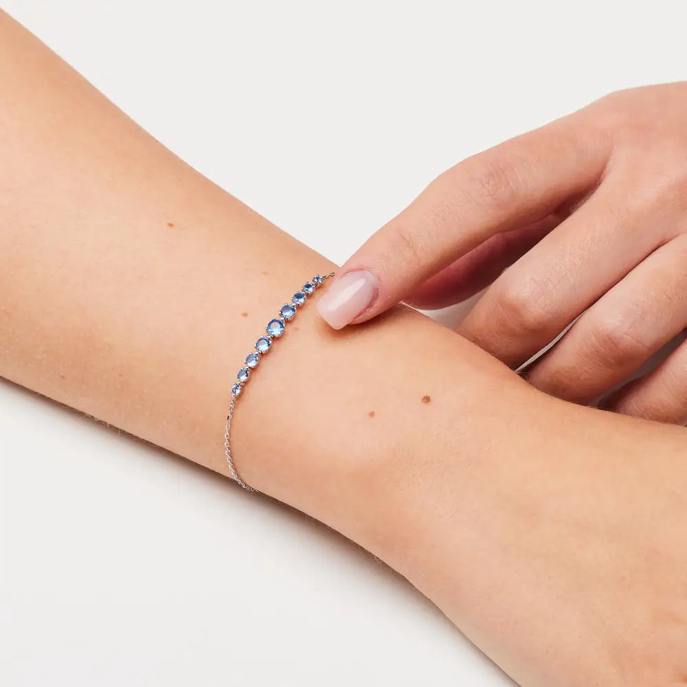 Bracciale donna Brosway in argento 925 con pietre blu Fancy FFB121