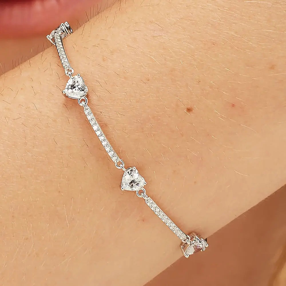Bracciale donna Brosway in argento 925 cuore con CZ, collezione Fancy FIW121