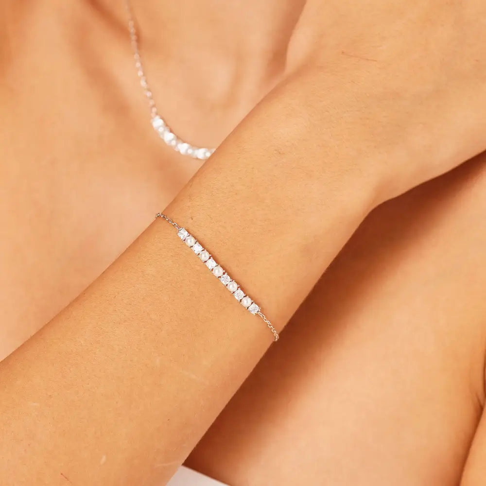 Bracciale donna Brosway in argento 925 Fancy FIW172 con barra diamante silver