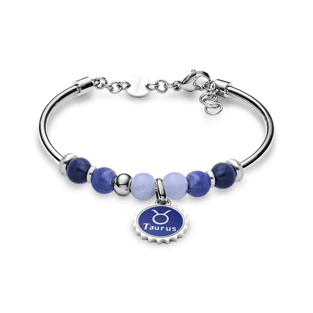 Bracciale Brosway Tres Jolie Toro con perline blu viola e catena argento