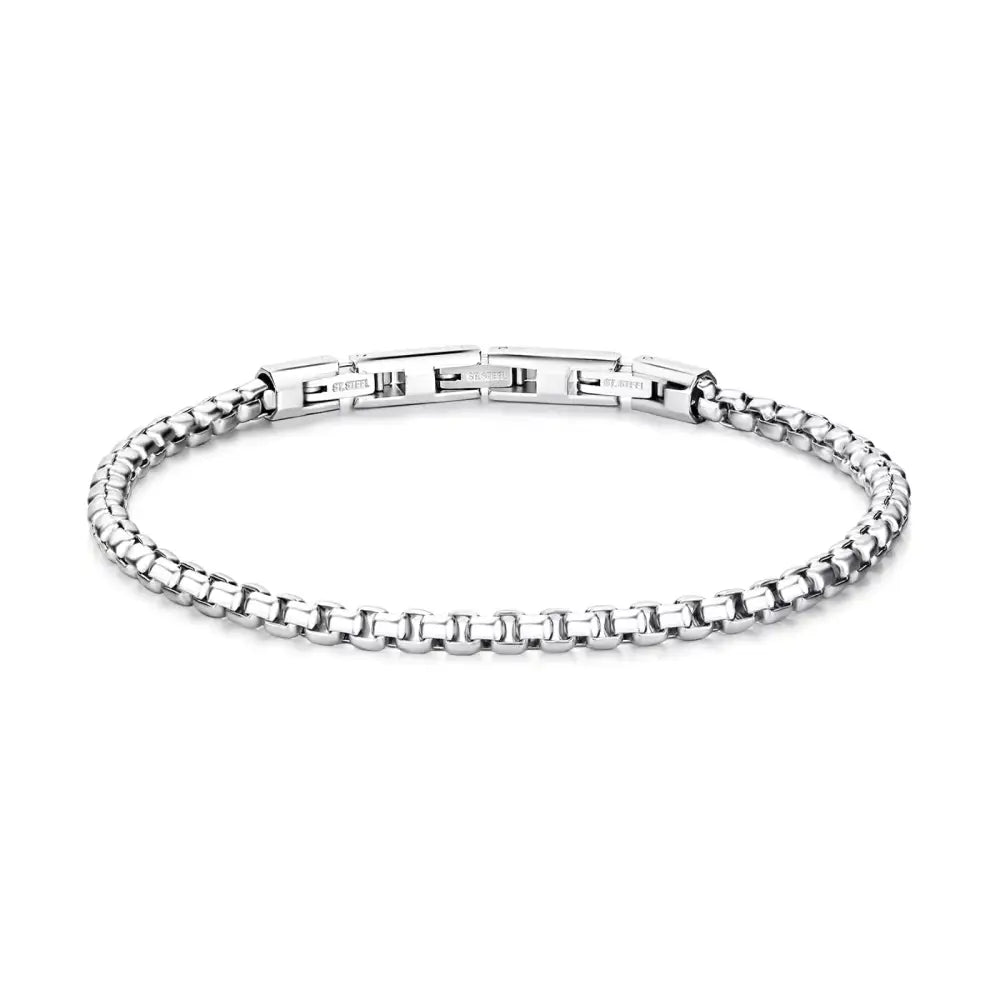 Bracciale Brosway uomo Riptide BTD022 catena box argento con chiusura