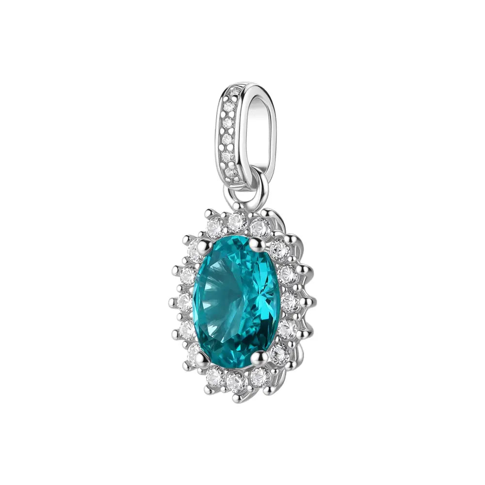 Pendente Brosway Charm Donna FAG01 argento 925 con gemma teal e cristalli