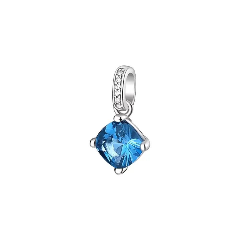 Pendente charm cristallo silver blue Brosway Fancy FFB15 in argento 925