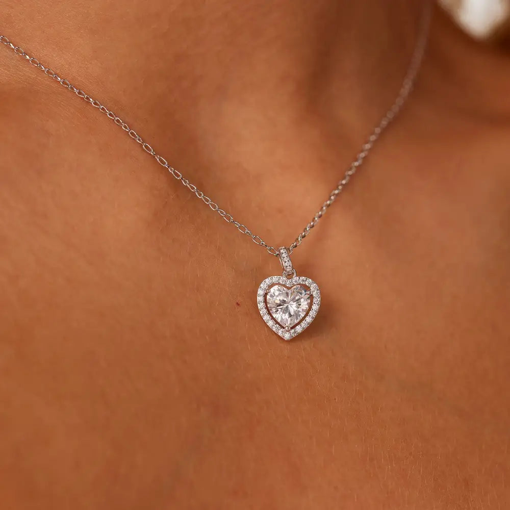 Collana Brosway Charm Donna cuore con gemme e catena in argento 925