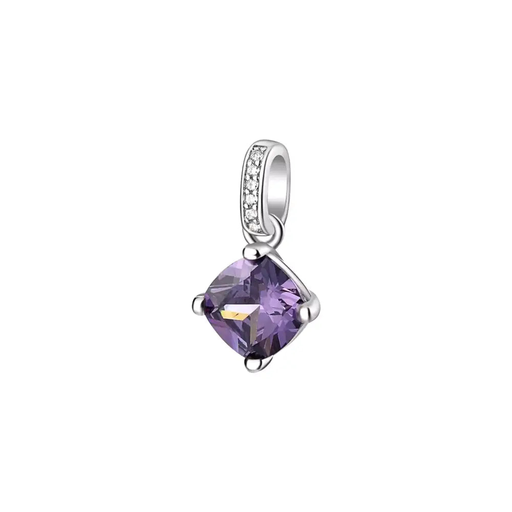 Pendente charm Brosway Donna in argento 925 con ametista e CZ