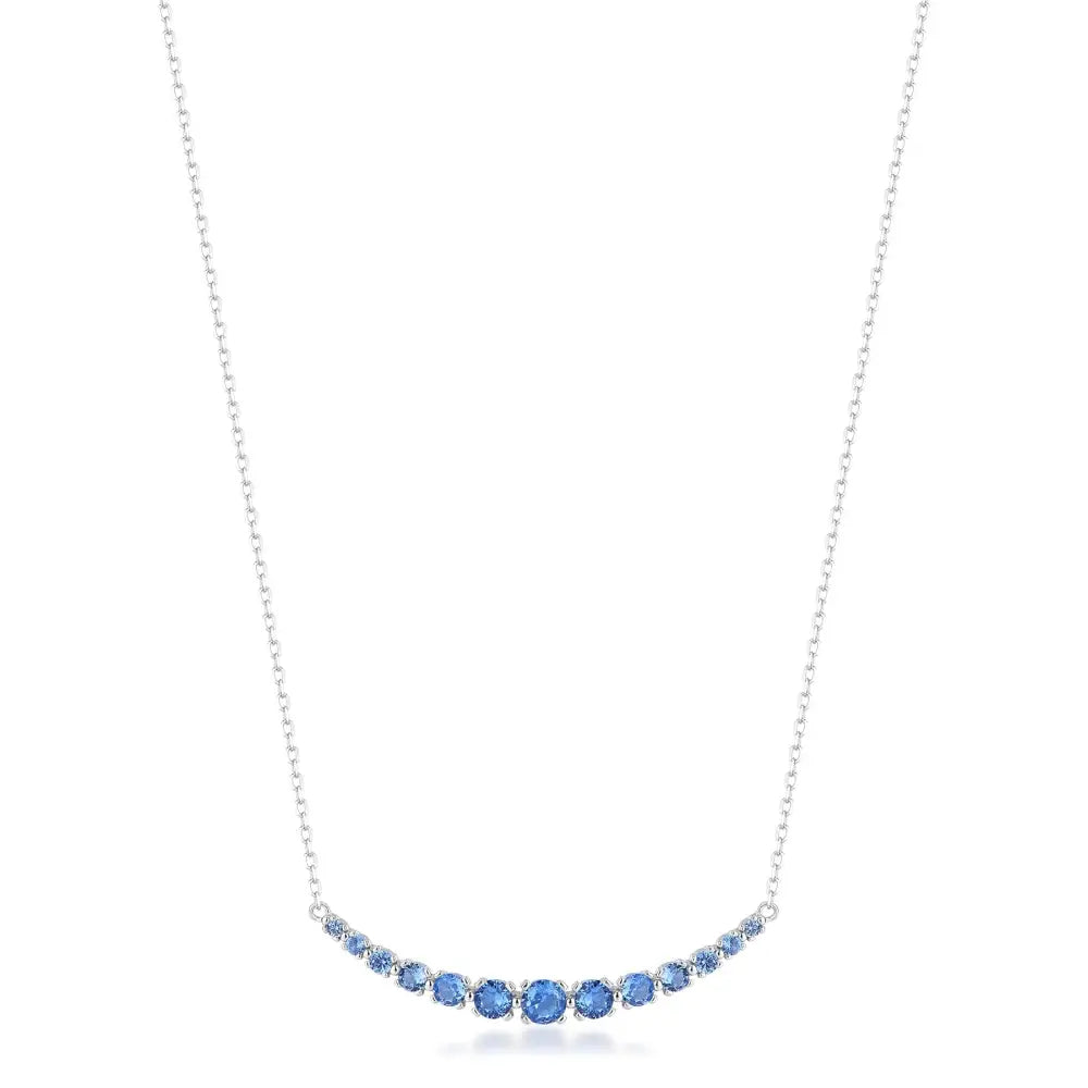 Collana Brosway Fancy FFB119 in argento 925 con zaffiro blu