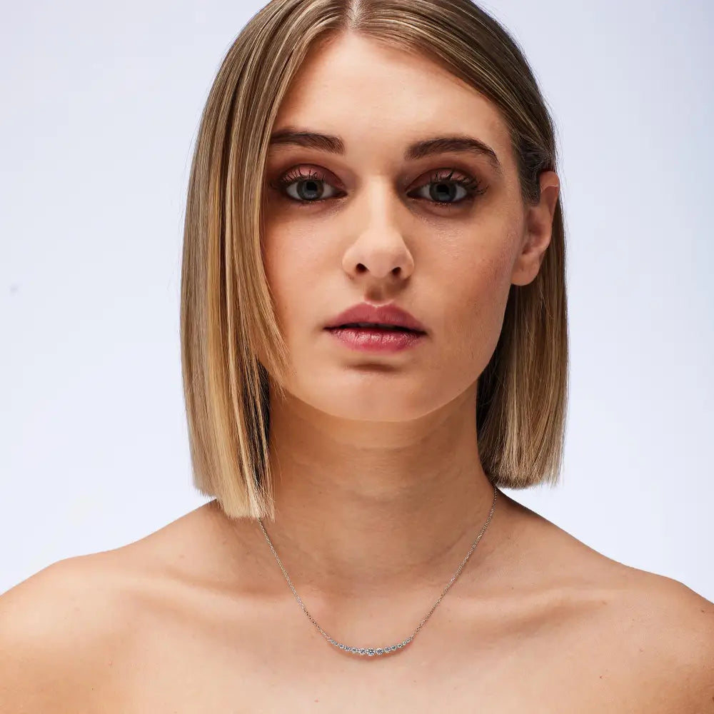 Collana donna Brosway Fancy FIW149 in argento 925 con diamanti oro