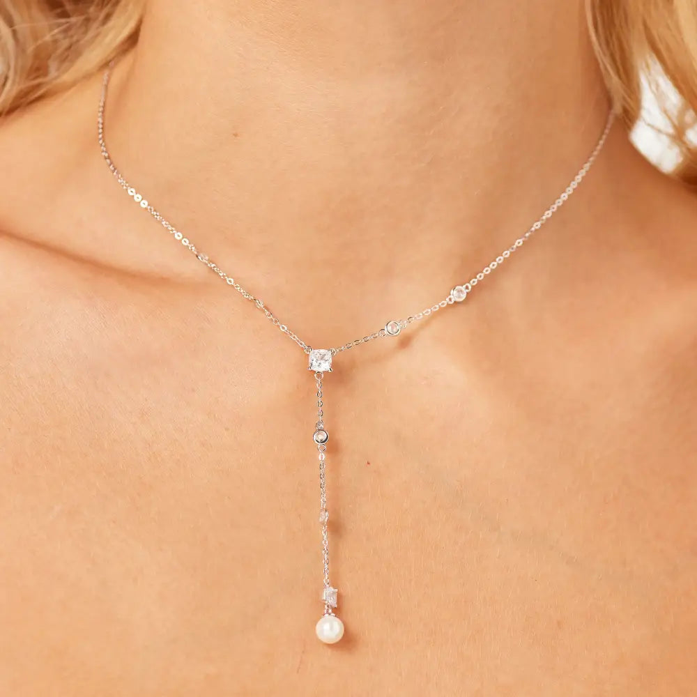 Collana donna Brosway in argento 925 con perle e cristalli Fancy FIW170