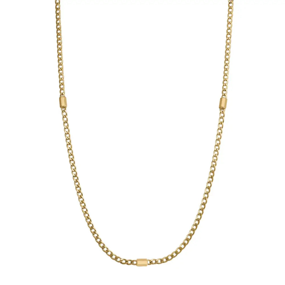 Collana Brosway INK BIK06 con catena oro e pendenti rettangolari