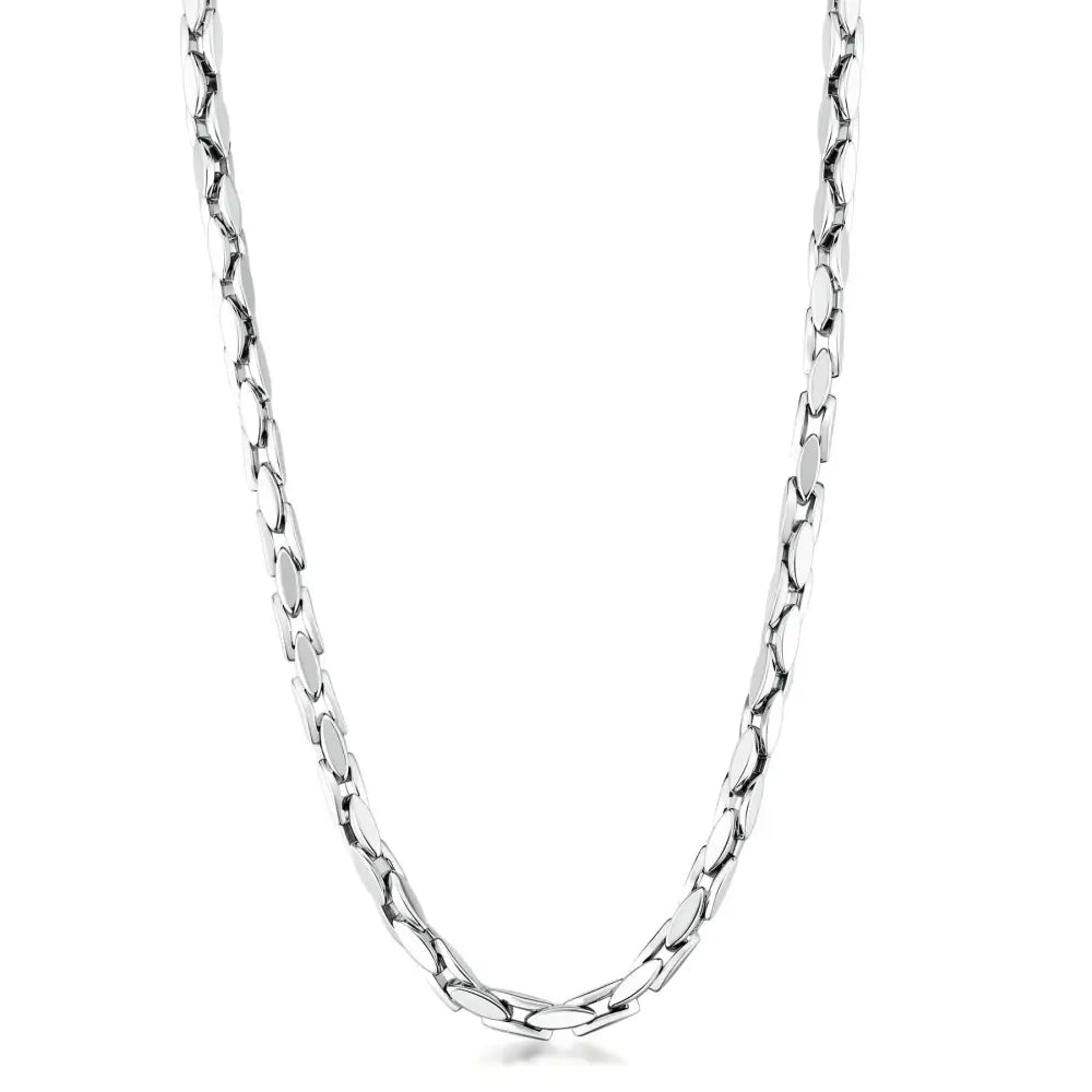 Collana uomo Brosway Riptide BTD037 catena silver intrecciata testurizzata lucida