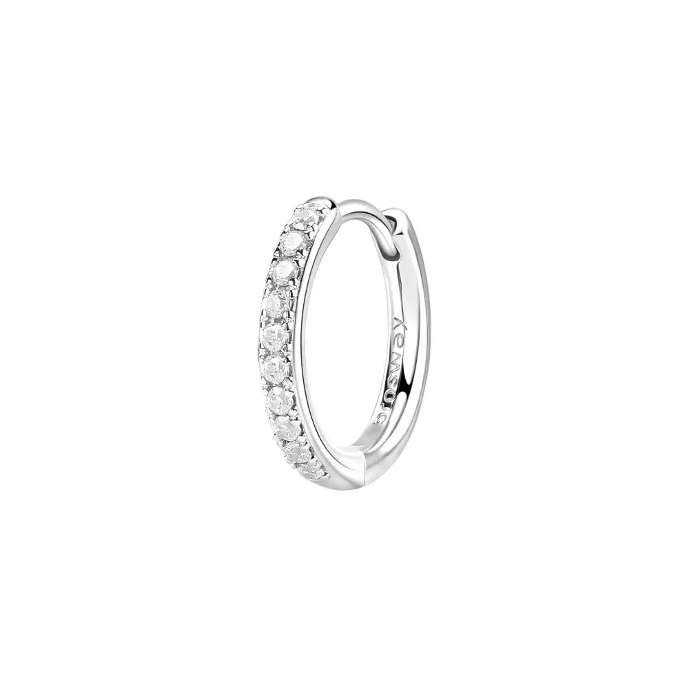 Orecchino a cerchio singolo Brosway Monorecchino in argento 925 con diamante, collezione Fancy FIW102