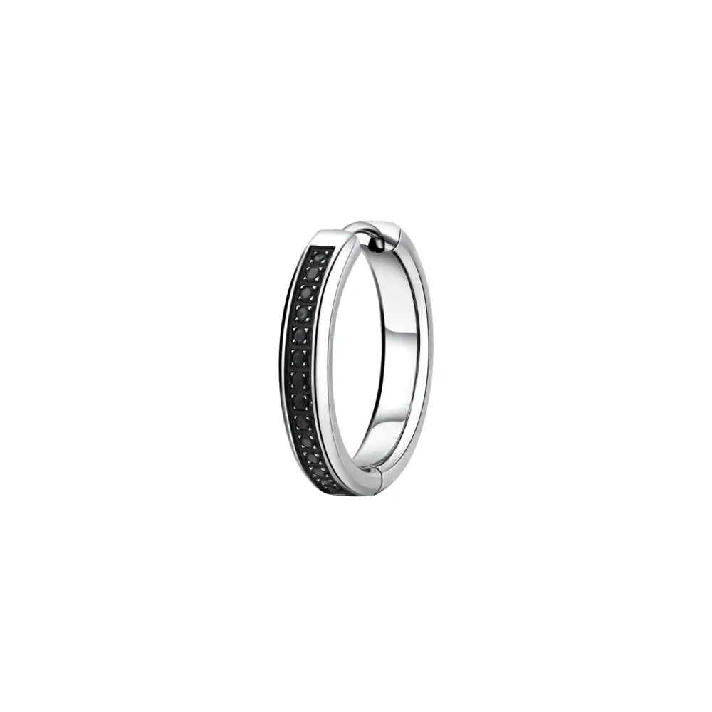 Anello Brosway Monorecchino INK BIK120 in argento con zirconi neri