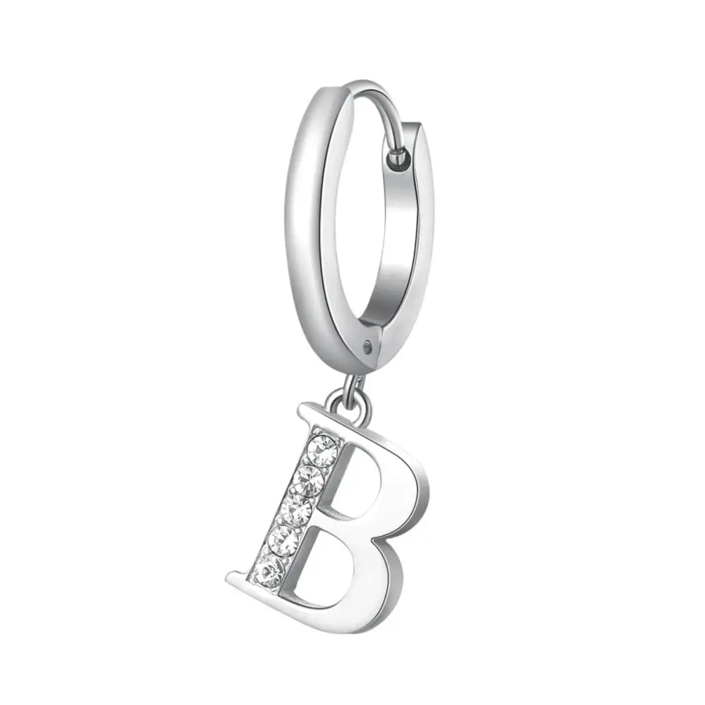 Orecchino monorecchino donna Brosway Chakra Lettera B con zirconia cubica