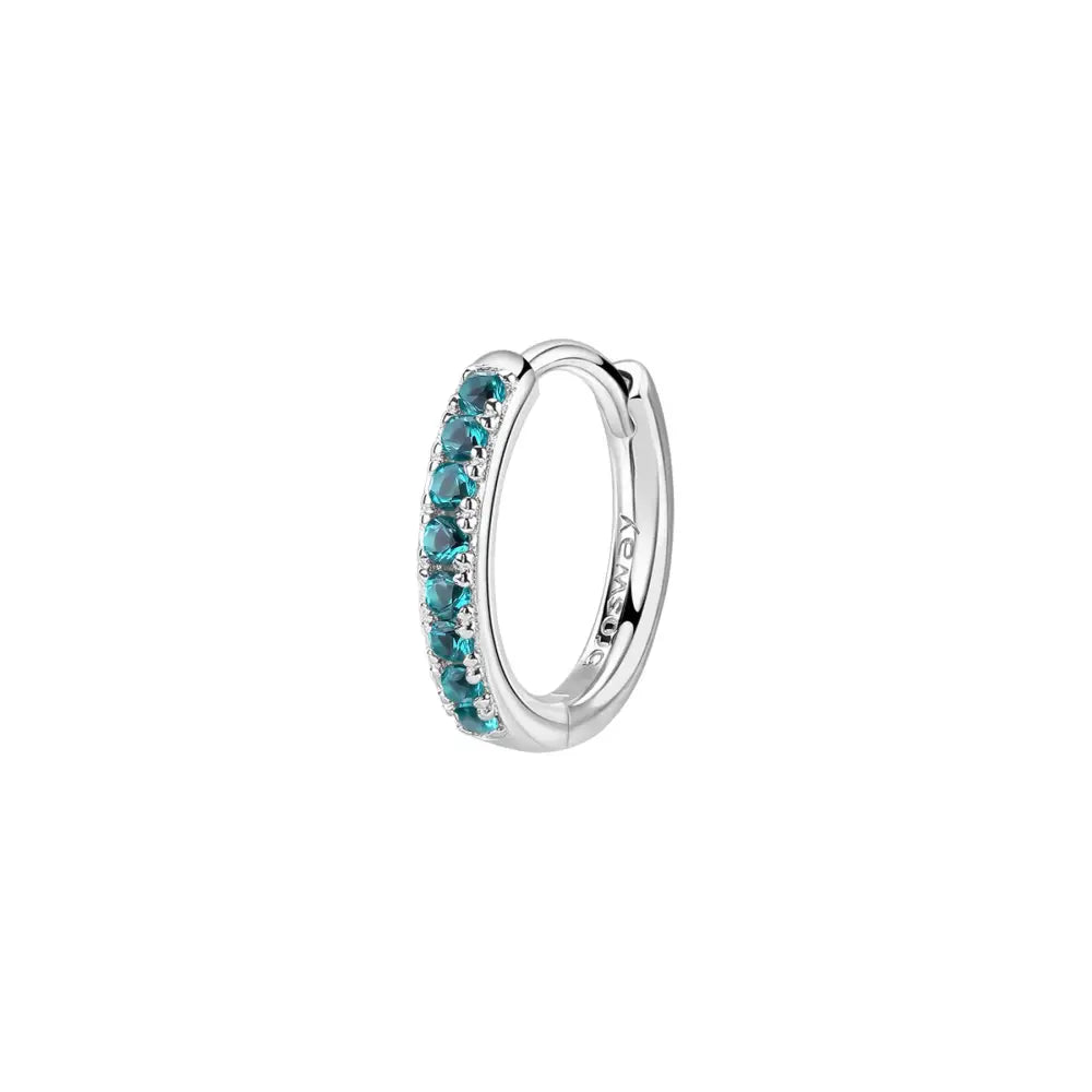 Orecchino monorecchino Brosway donna in argento 925 Fancy FAG17 con pietre teal