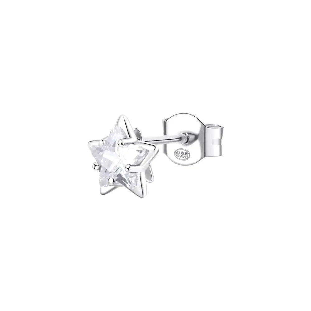 Orecchini a stella in argento 925 Brosway con zirconia cubica chiara