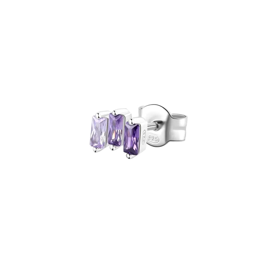 Orecchino Brosway in argento 925 con ametiste viola