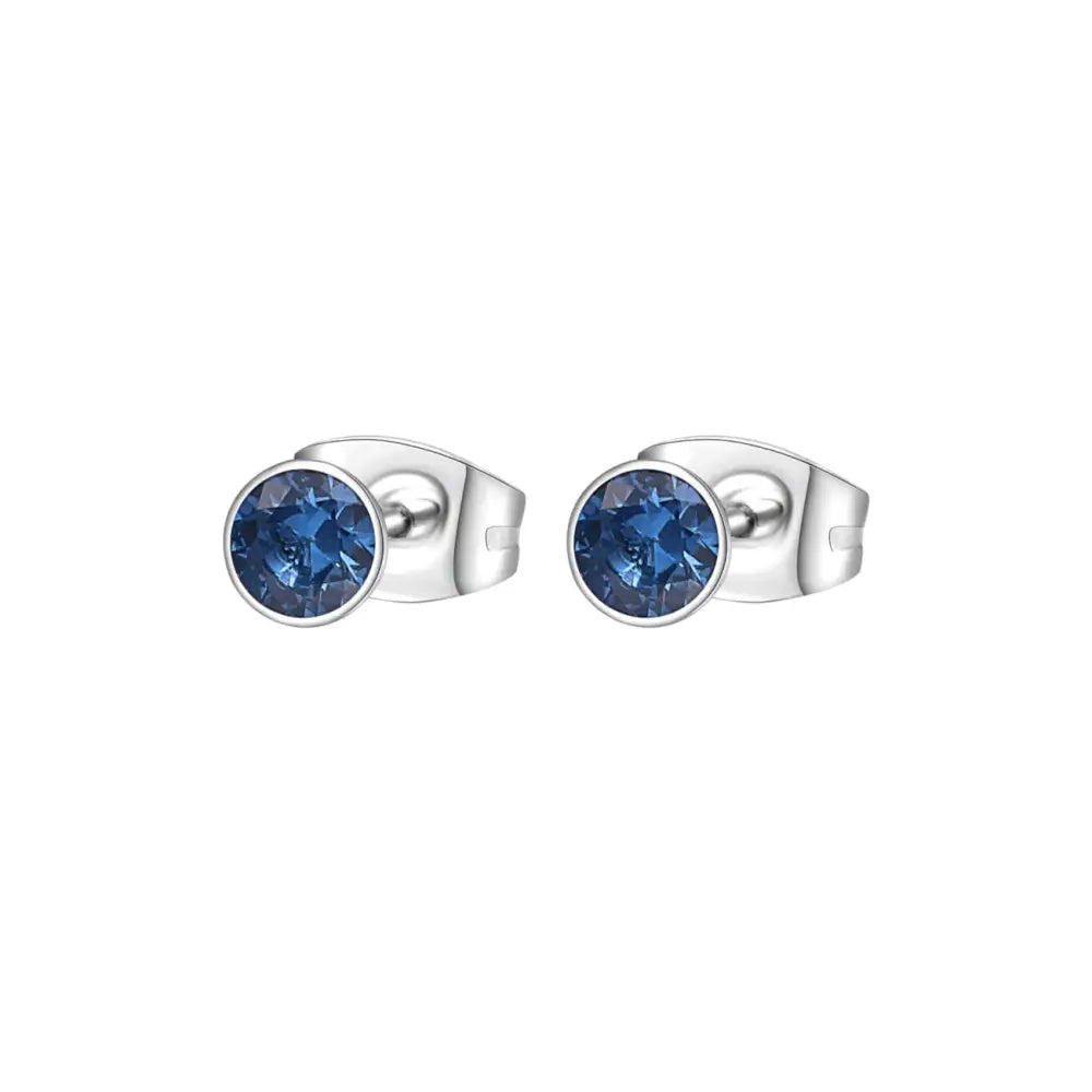 Orecchini a lobo Brosway argento con gemme blu collezione Chakra BHKE051