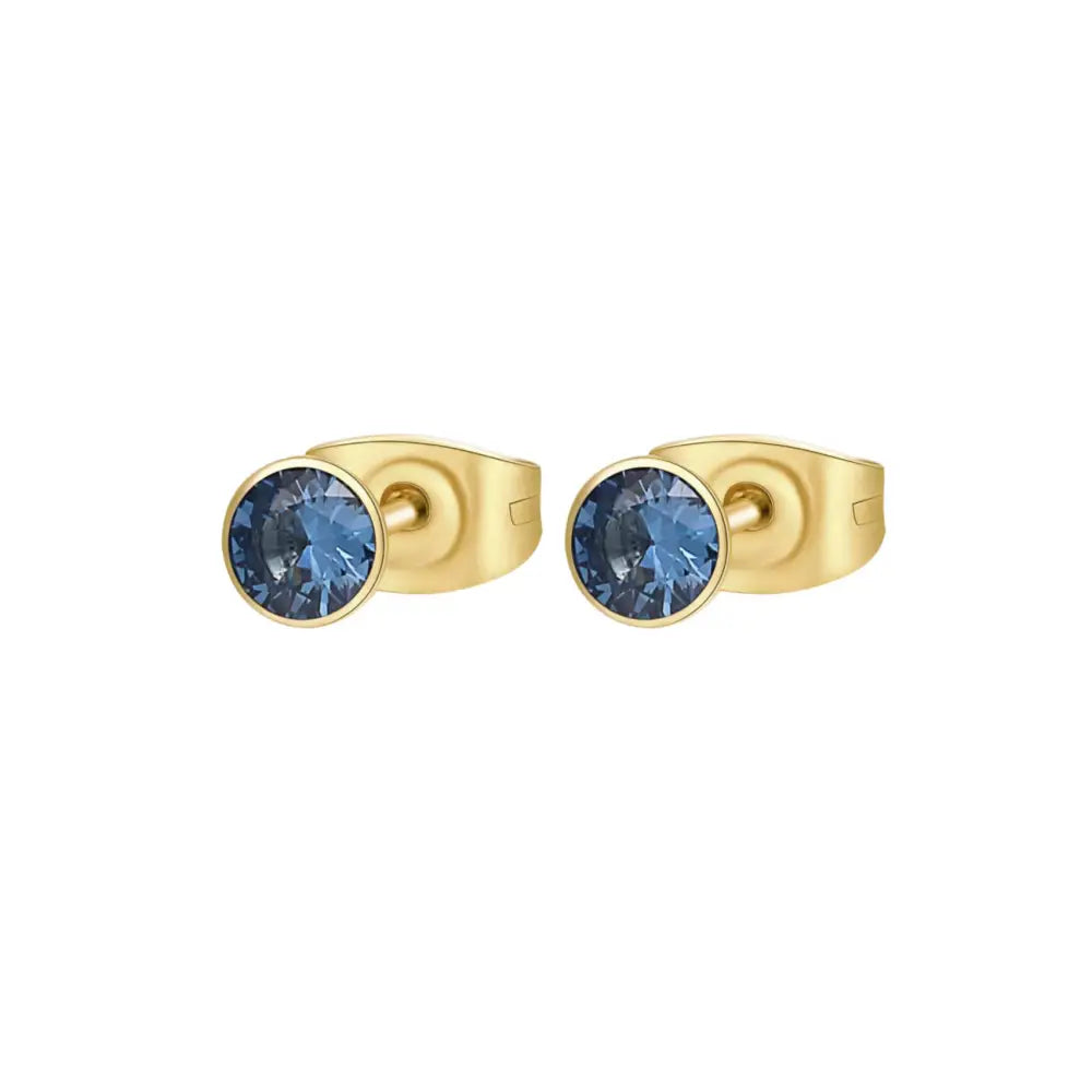 Orecchini a lobo Brosway 14k oro con zaffiri blu collezione Chakra BHKE052