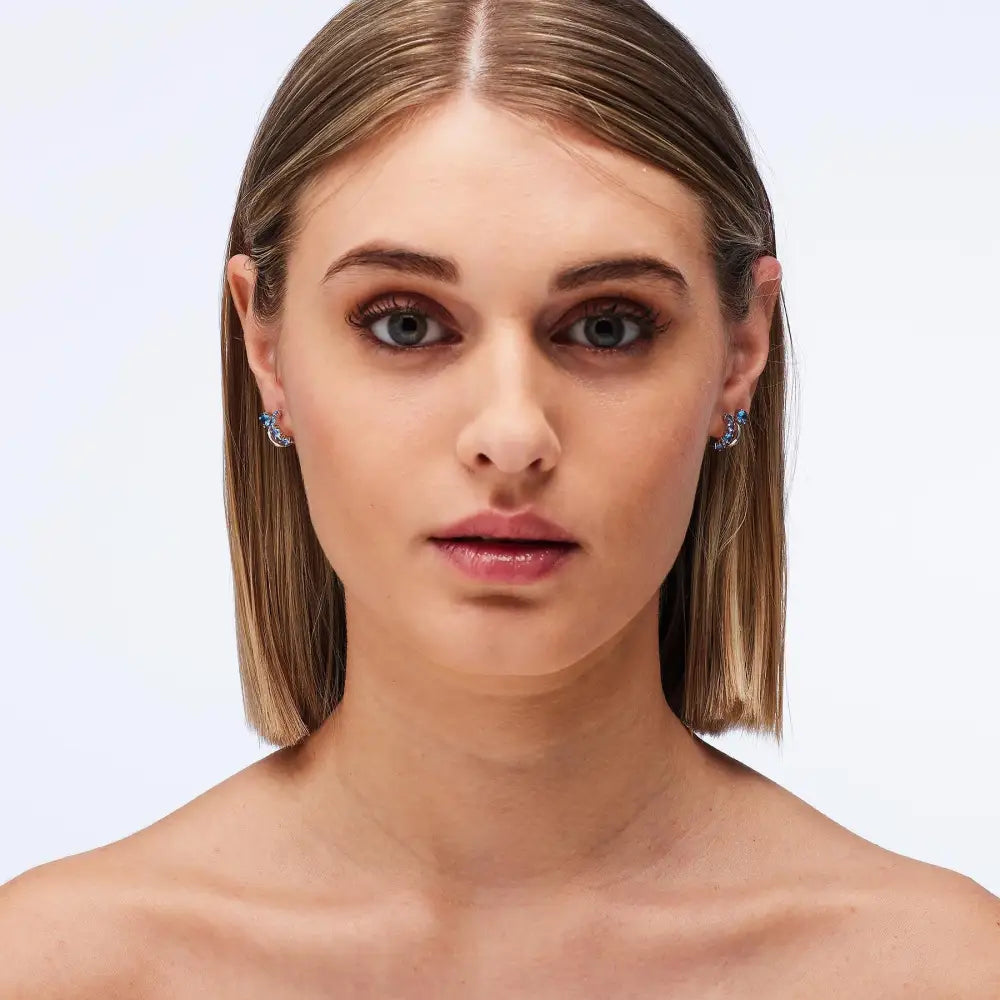 Orecchini donna Brosway Fancy FFB123 blu e argento 925