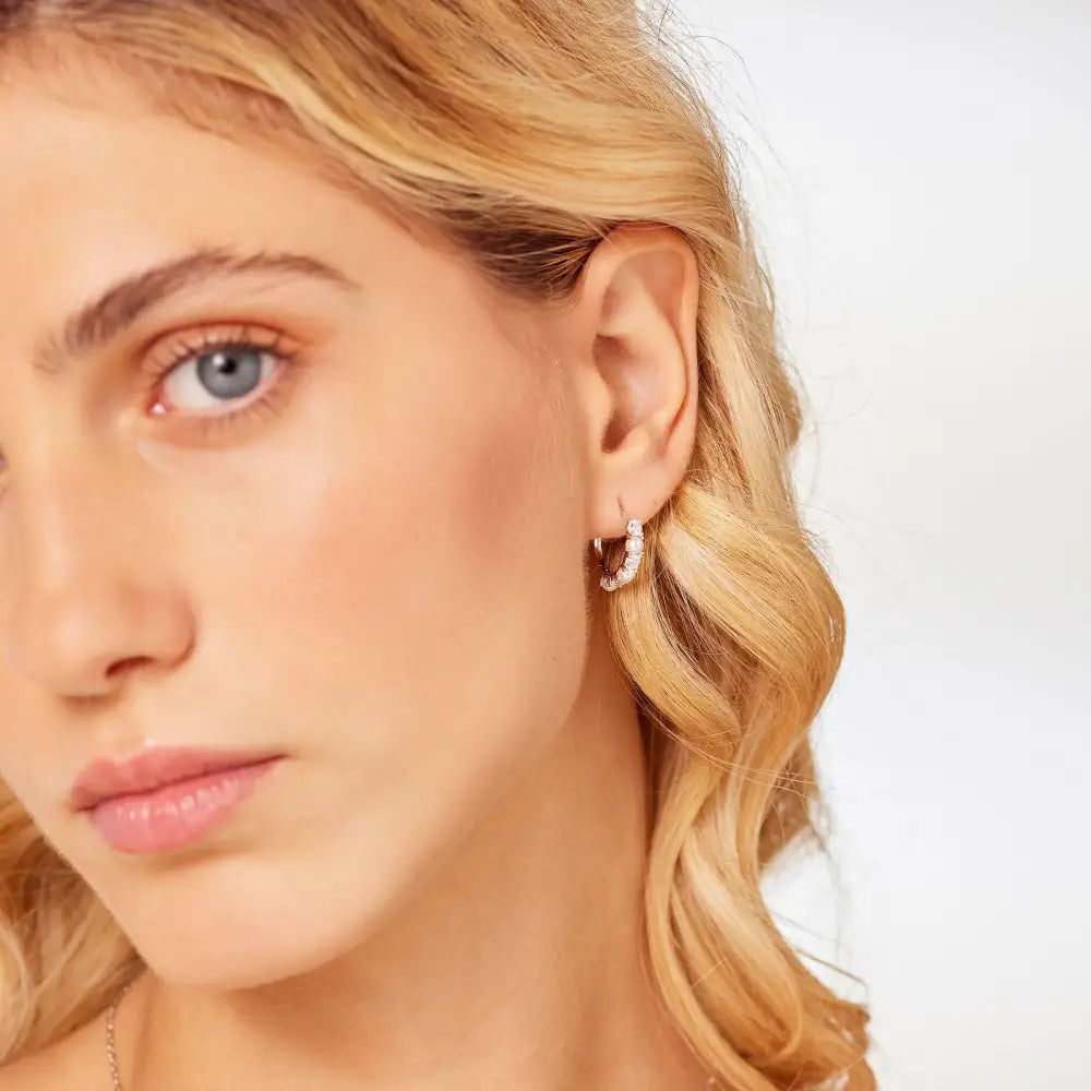 Orecchini donna Brosway in argento 925 Fancy FIW176 con oro, diamanti e rosa