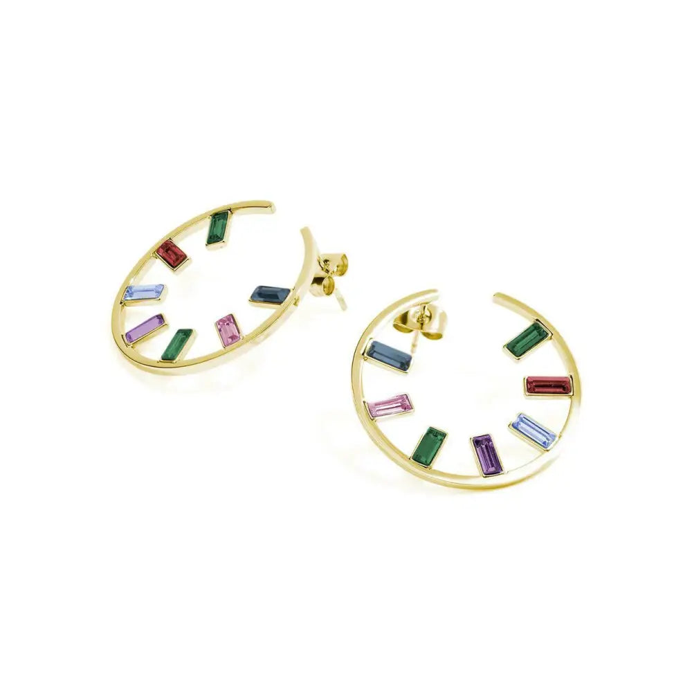 Orecchini donna Brosway Symphonia BYM52 in acciaio con gemme colorate