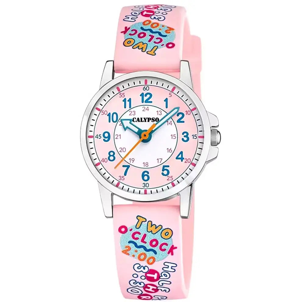 Orologio analogico Calypso MY FIRST WATCH K5824/2 rosa e bianco