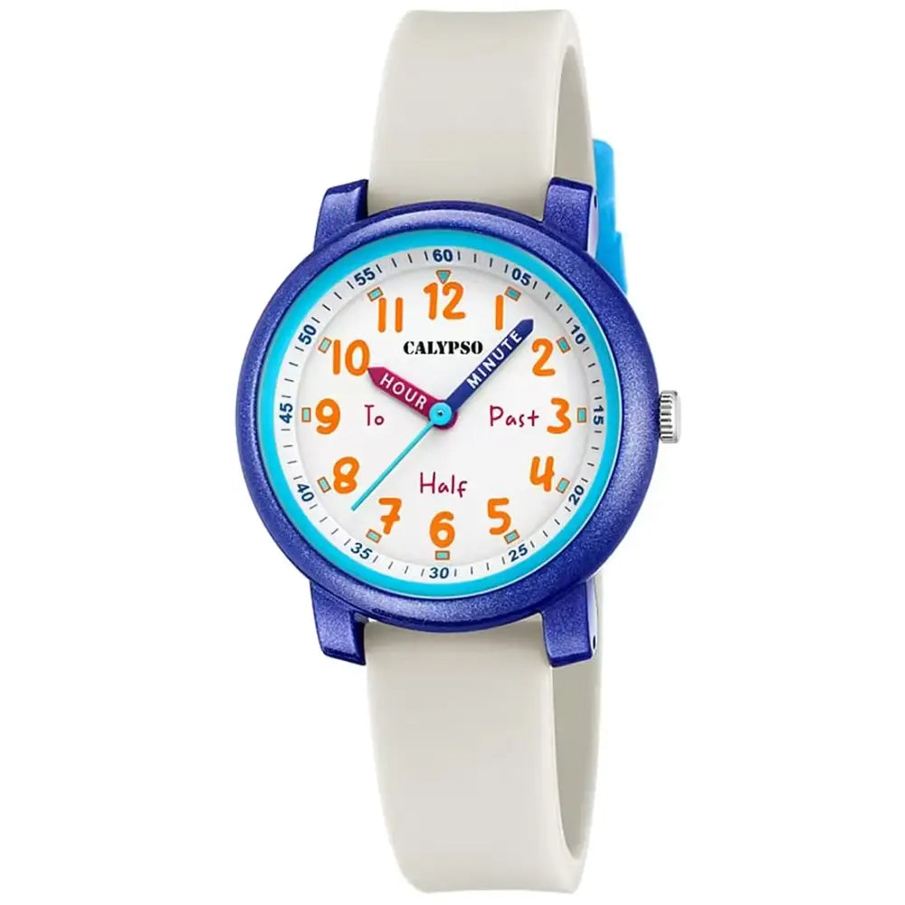 Orologio analogico da bambino Calypso SOLOTEMPO K5827/1 blu e bianco