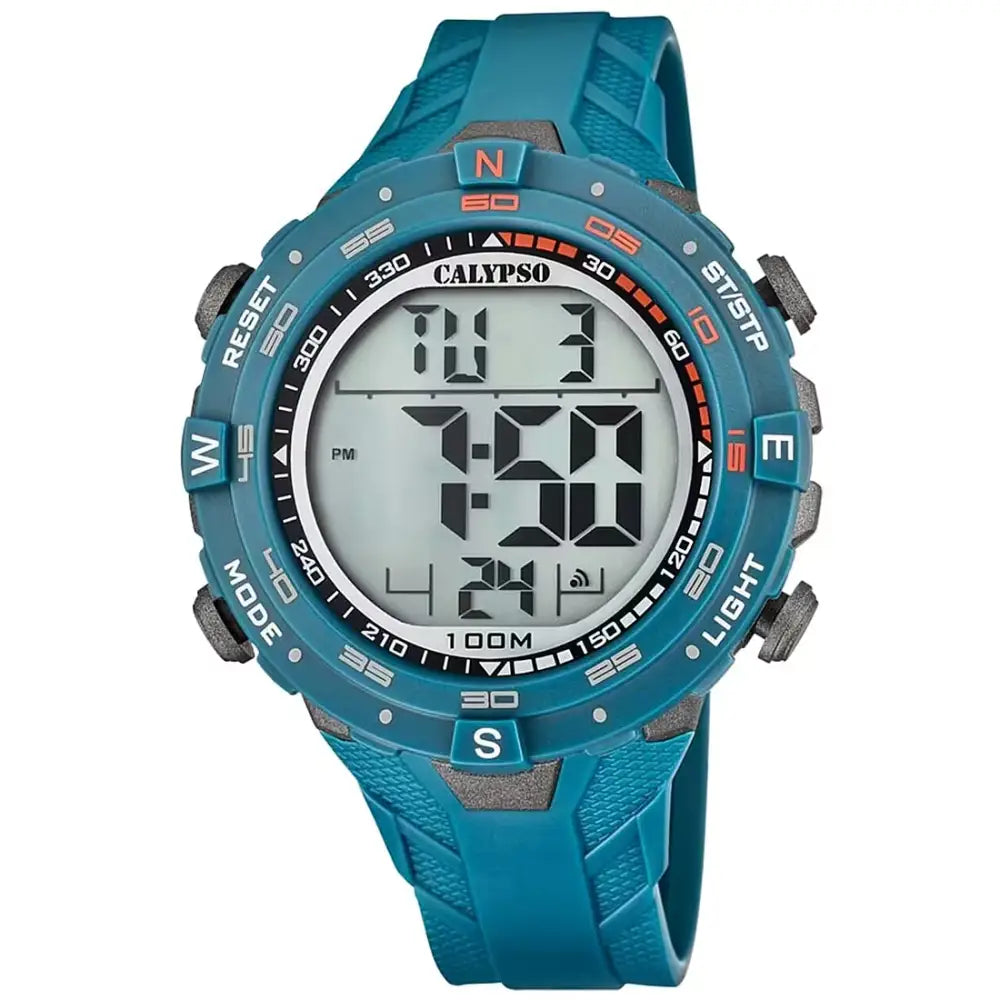 Orologio digitale da uomo Calypso X-TREM K5838/2 teal con accenti arancioni