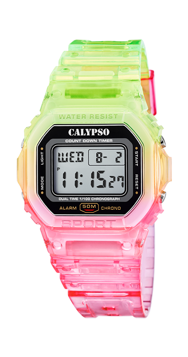 Calypso Orologio Digitale Multicolor COLOR SPLASH Collection K5874/4