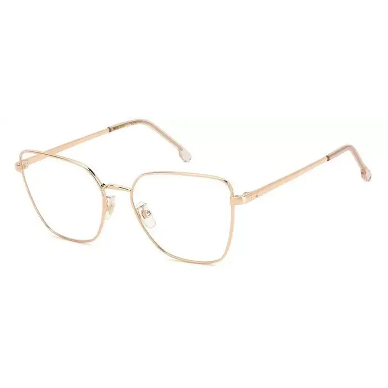 Montatura da vista Carrera 3022 DDB donna, occhiali esagonali oro con lenti trasparenti