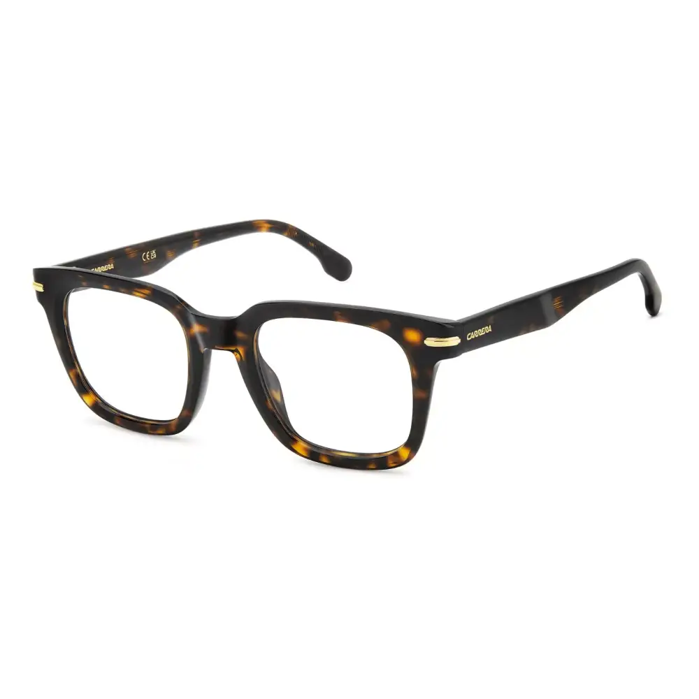 Occhiali da vista rettangolari Carrera CA 361 in acetato tartarugato con accenti oro
