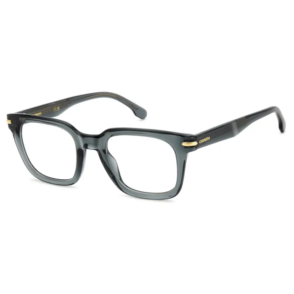 Montatura da vista Carrera CA 361 uomo nera con accenti oro, calibro 50