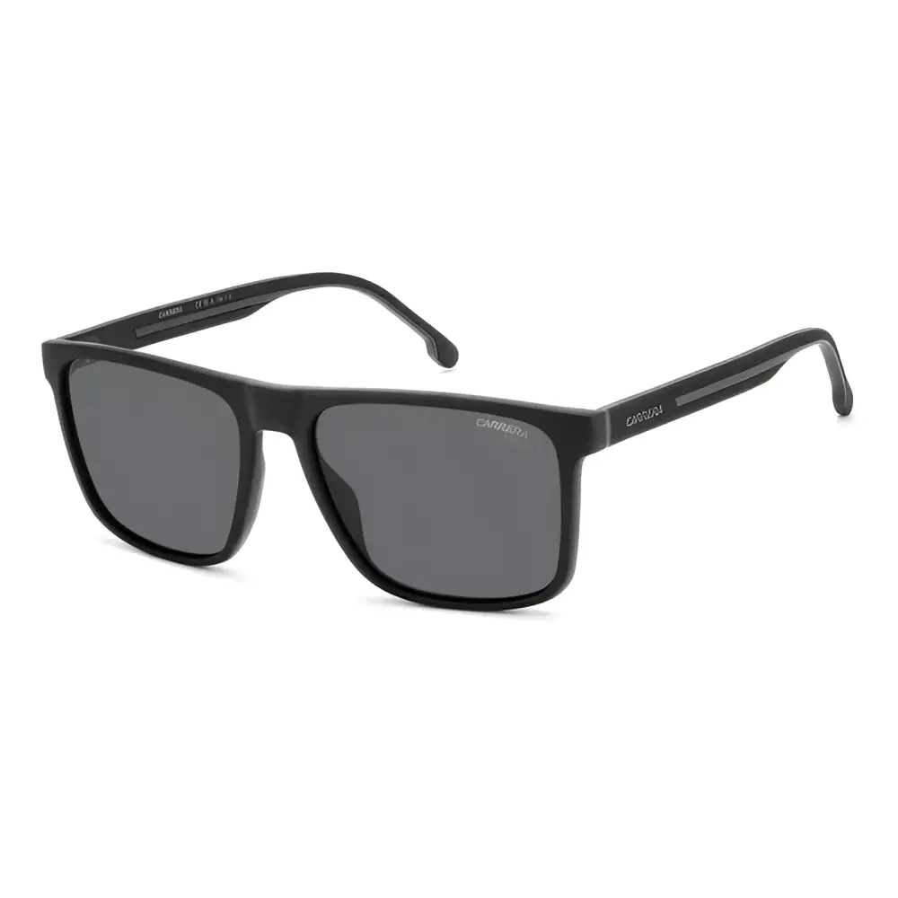 Occhiali da sole Carrera 8064/S polarizzati uomo neri con lenti grigie scure