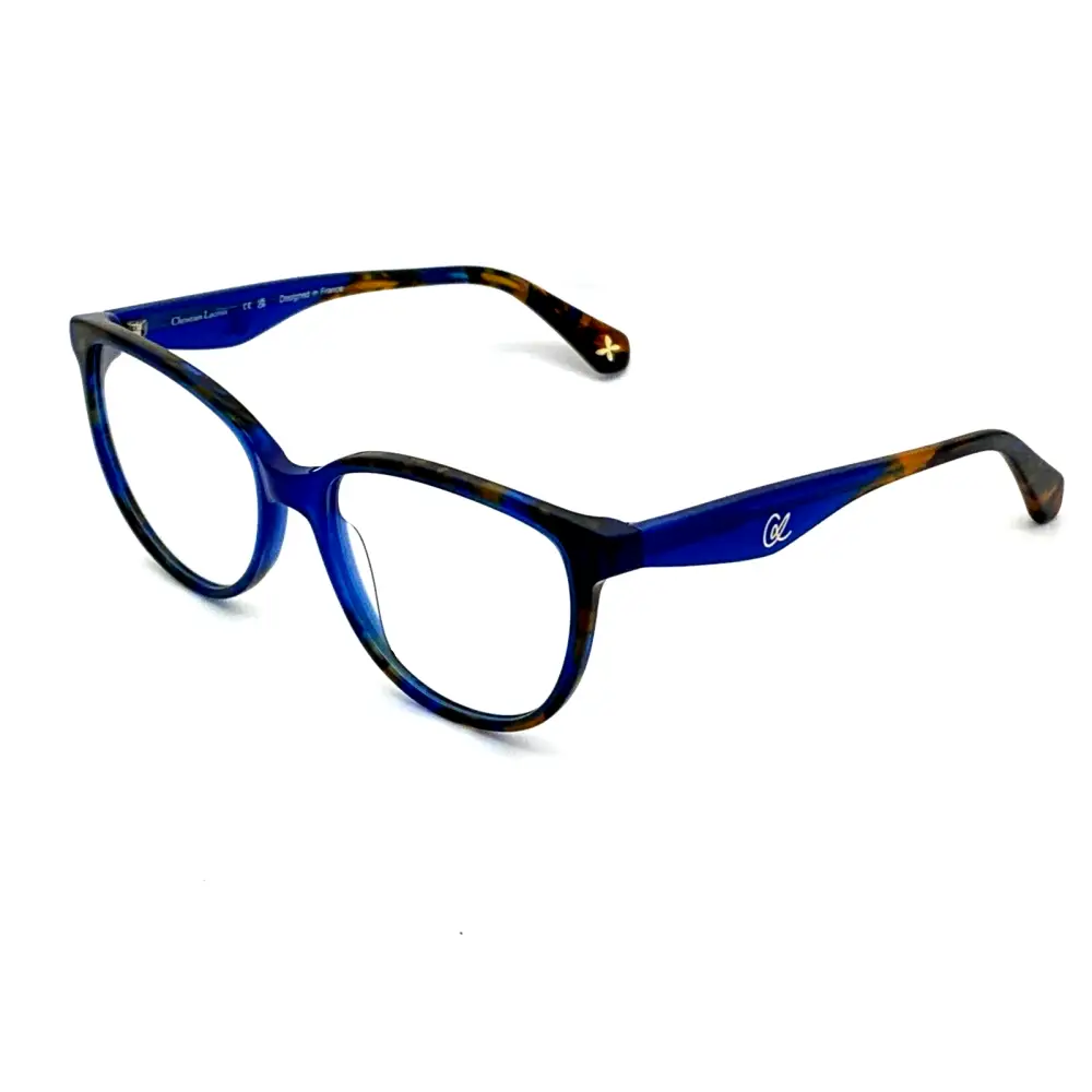 Montatura donna Christian Lacroix CL1143 in acetato blu tartarugato con gradiente