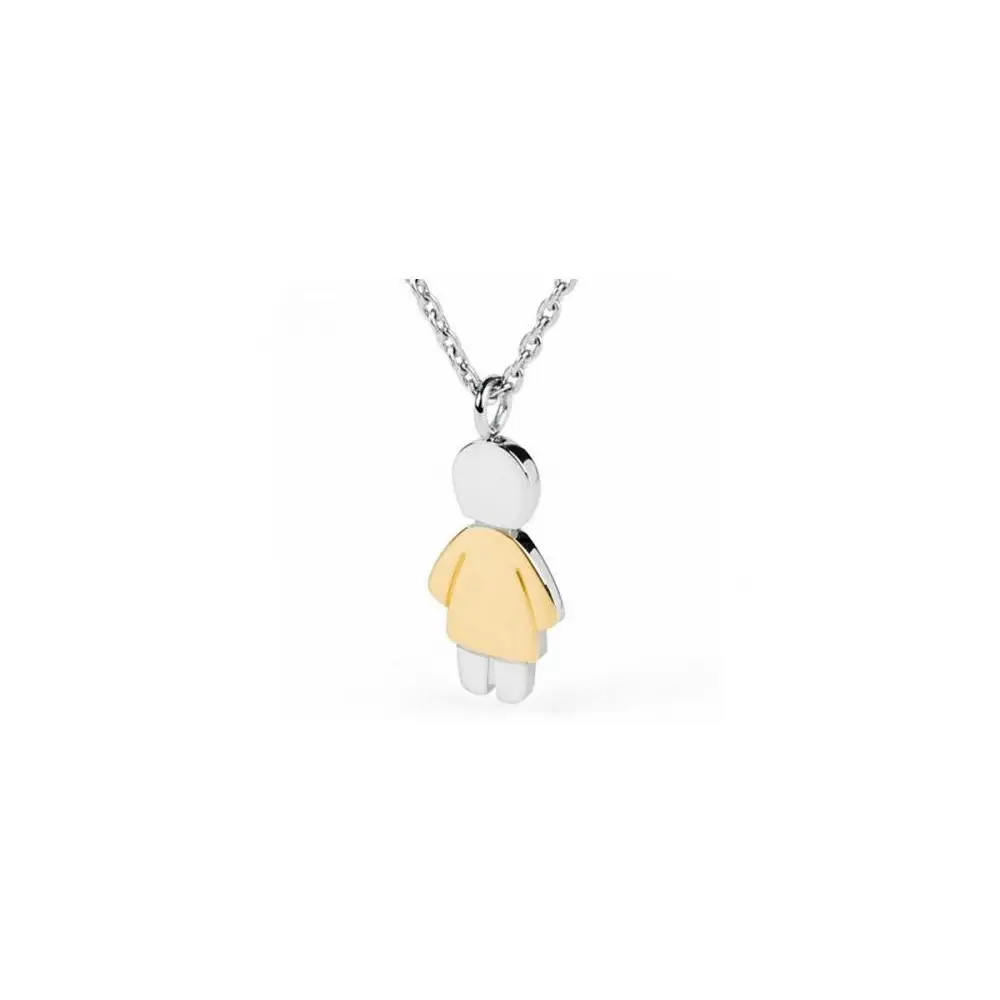 Collana donna mini BNI03 con ciondolo in oro e argento