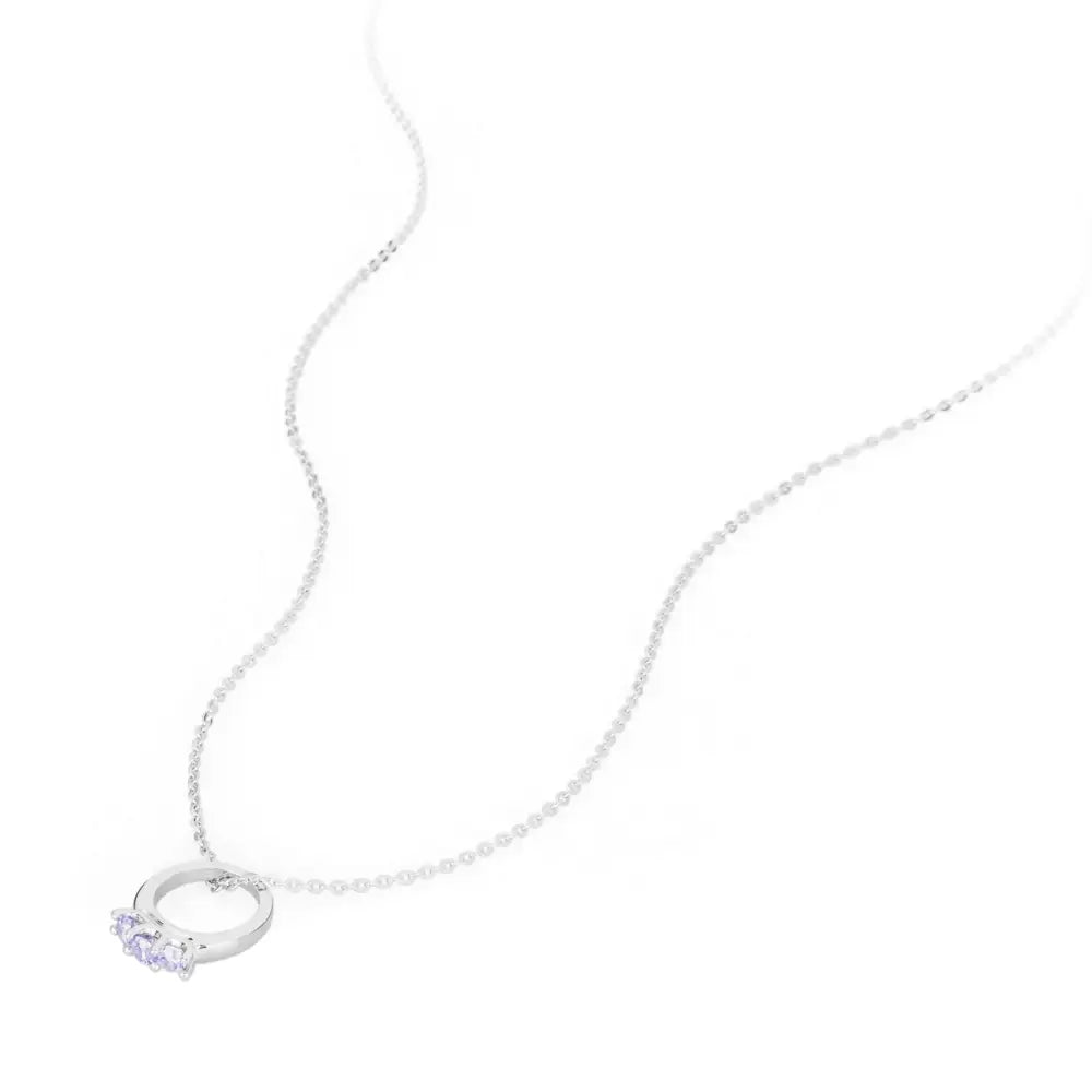 Collana donna Promise in argento G9PR05 con pendente trilogy di anelli intrecciati