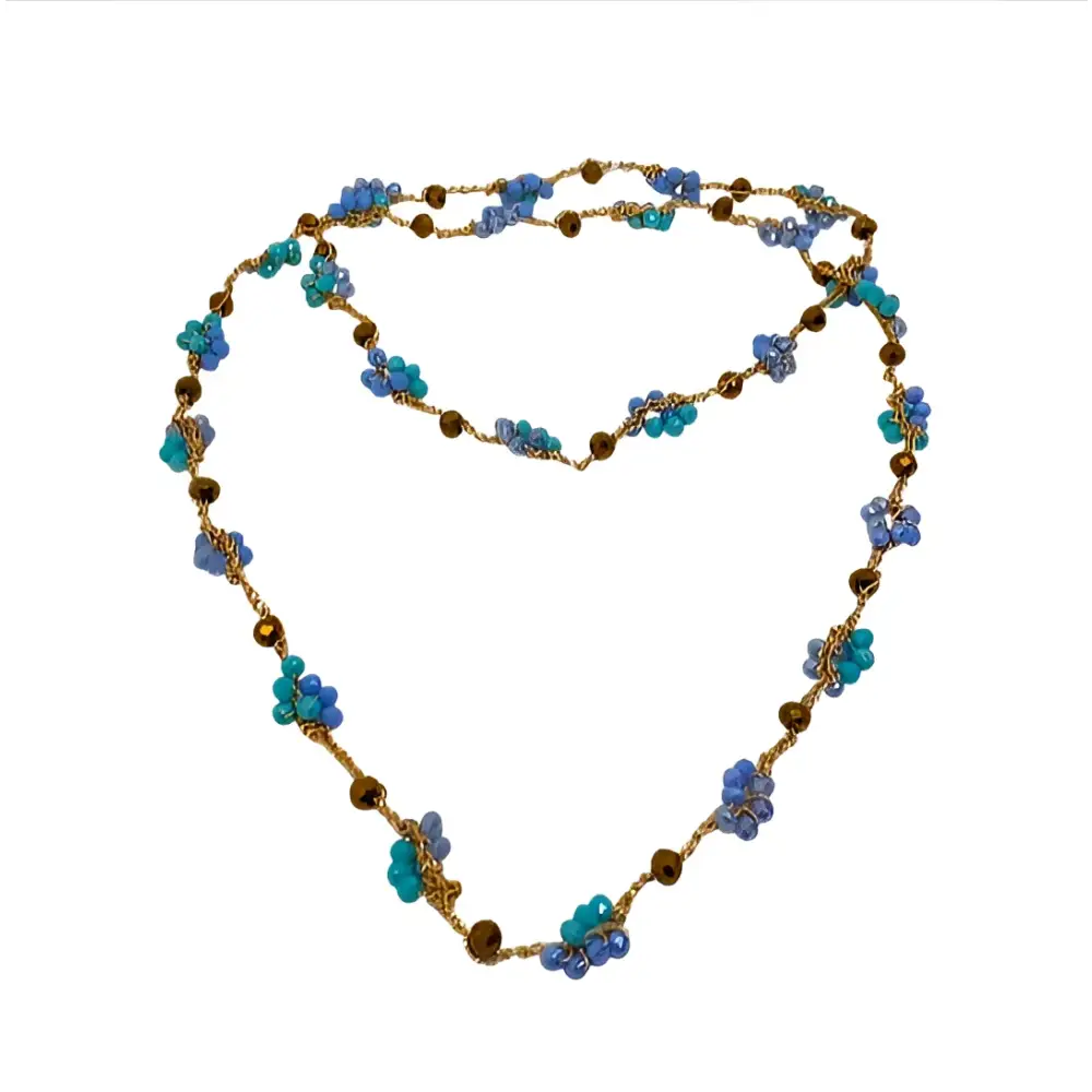 Collana handmade Aurelia Marittima con perle blu e turchese