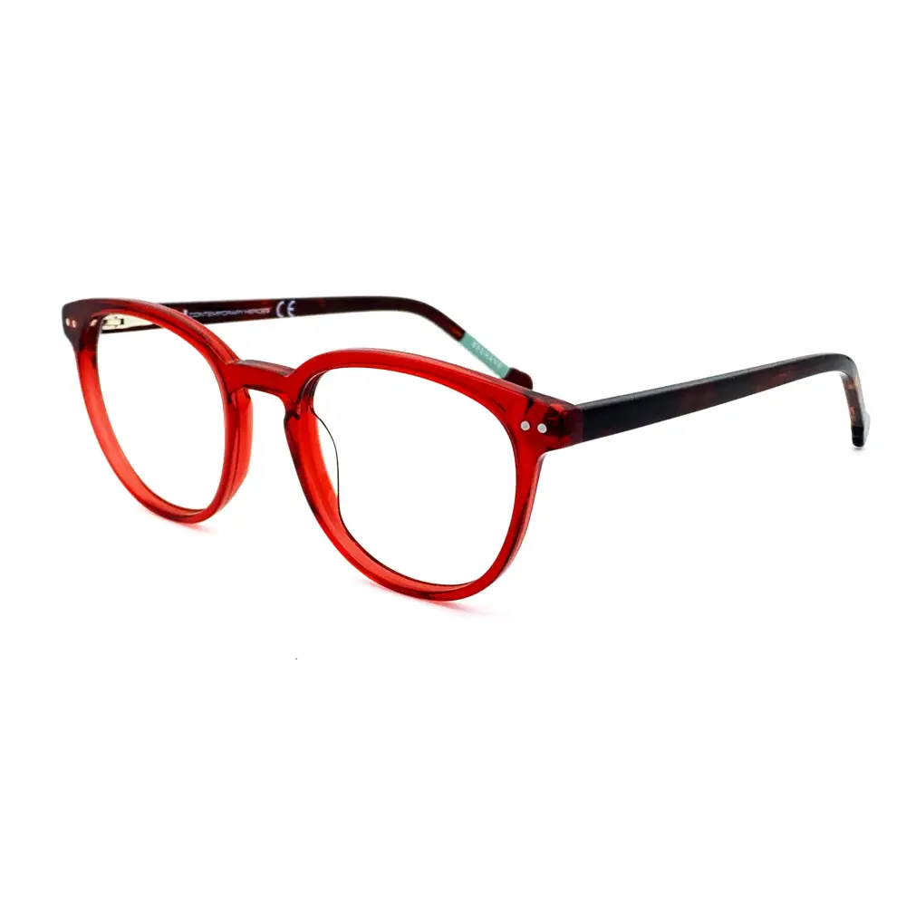 Montatura unisex Contemporary Heroes CH19063X-PP CRD occhiali tondi rossi acetato