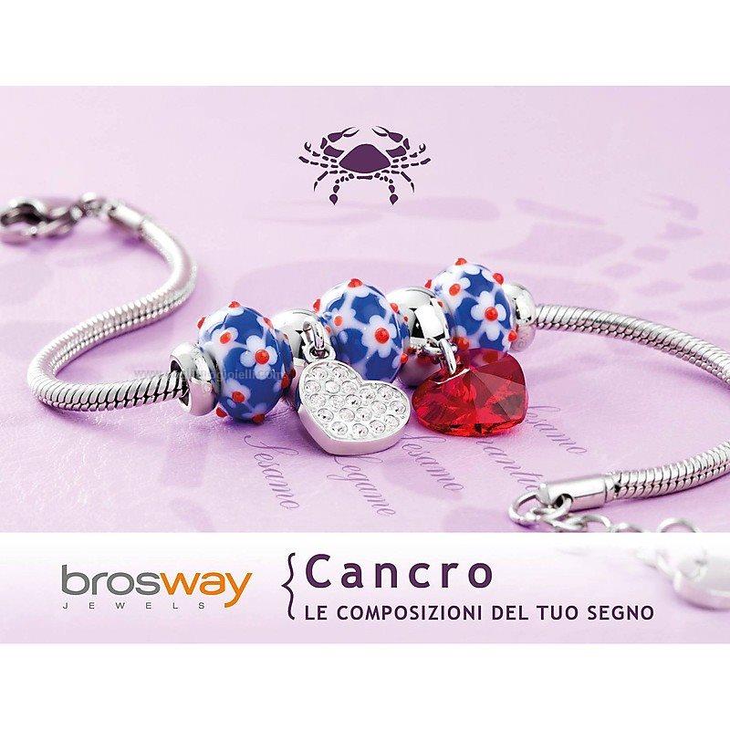 Brosway Bracciale Donna Tres Jolie Zodiaco BTJMZ04 Cancro Componibile