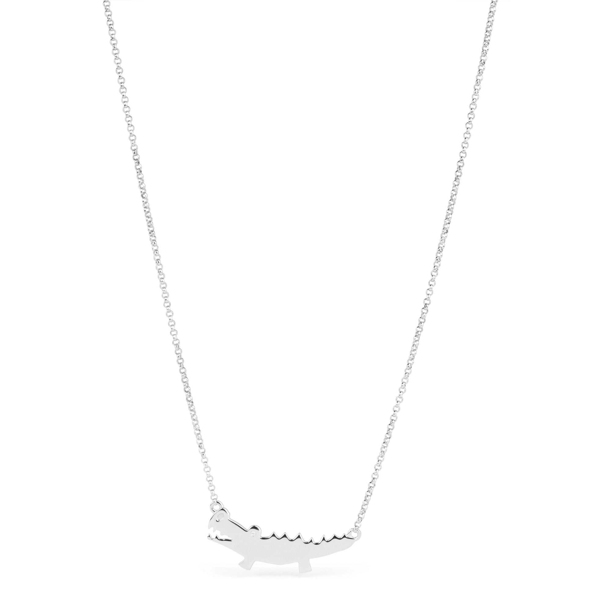 Collana Donna Tell Me In Argento Con Coccodrillo G9TL07