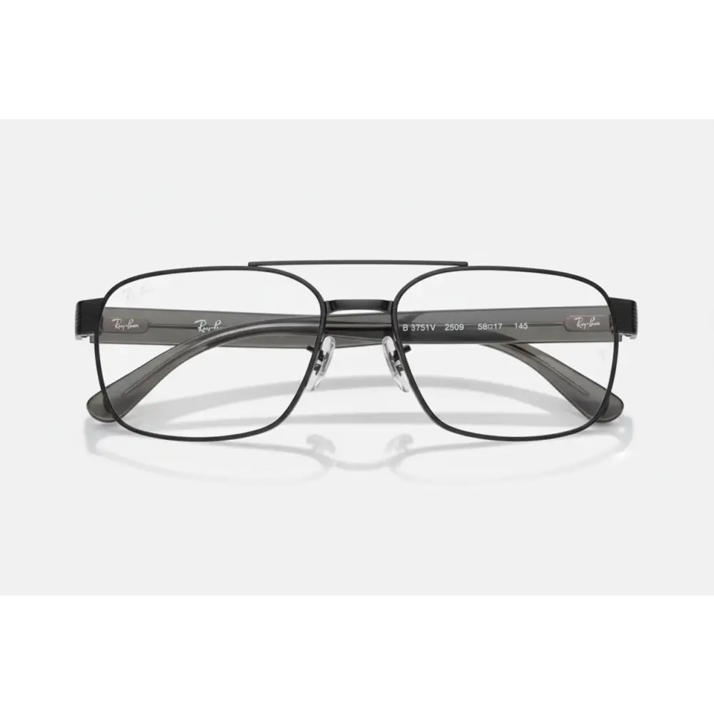 Occhiali Ray-Ban RB3751V 2509 calibro 58/17 montatura nera rettangolare