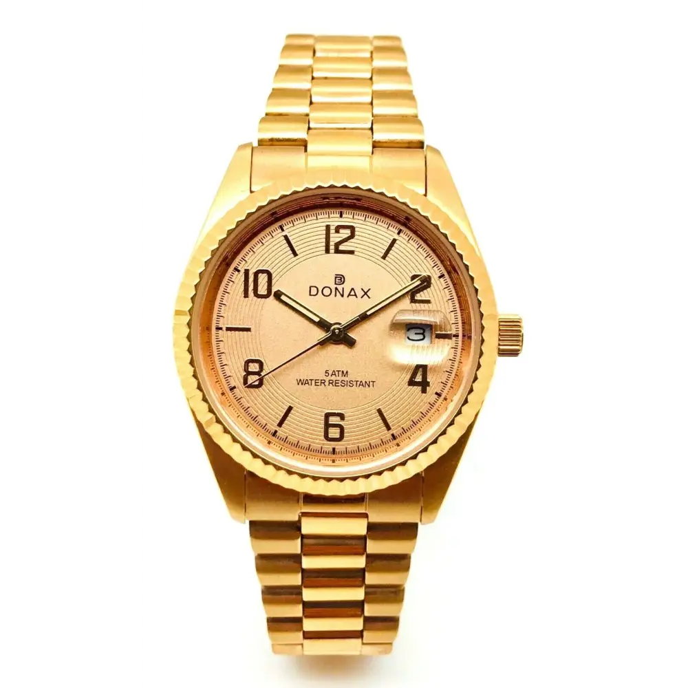 Orologio Donax unisex con quadrante oro rosa e bracciale acciaio