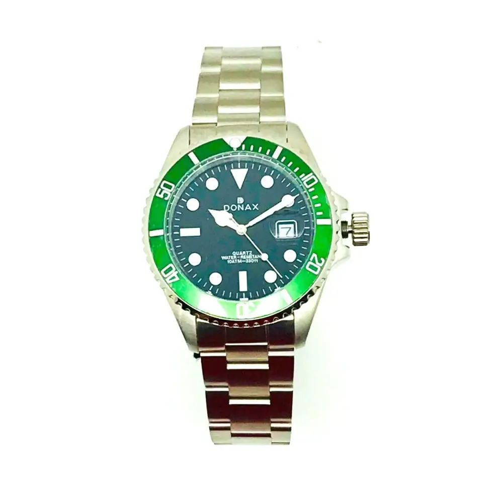 Orologio da uomo Donax Submariner cod. 91904 Verde in acciaio inox