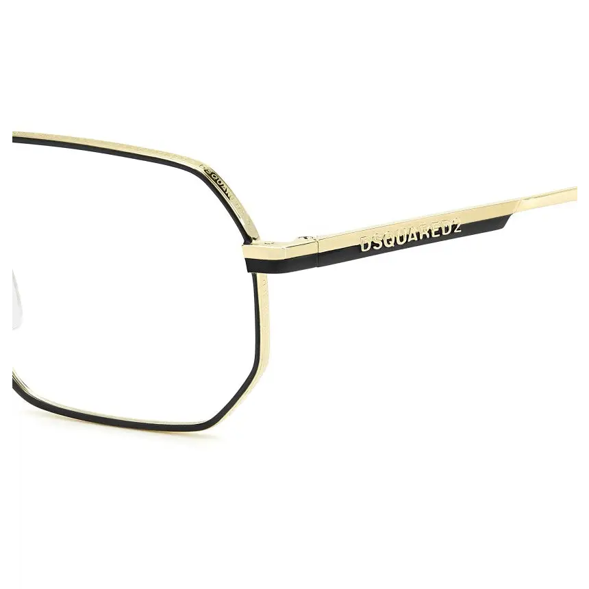 Occhiali da vista DSQUARED2 D2 0158 0NZ oro e nero, design moderno