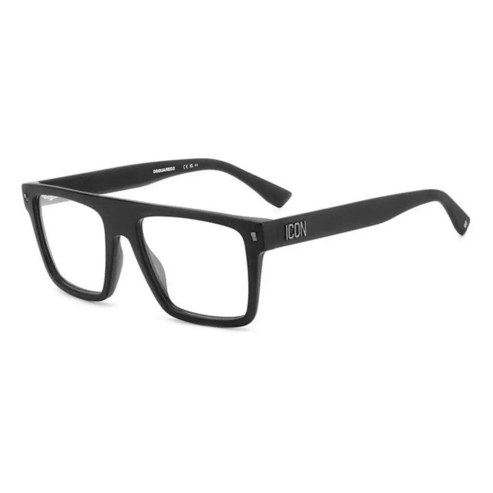 Occhiali da vista DSQUARED2 ICON 0012 003 rettangolari neri opachi