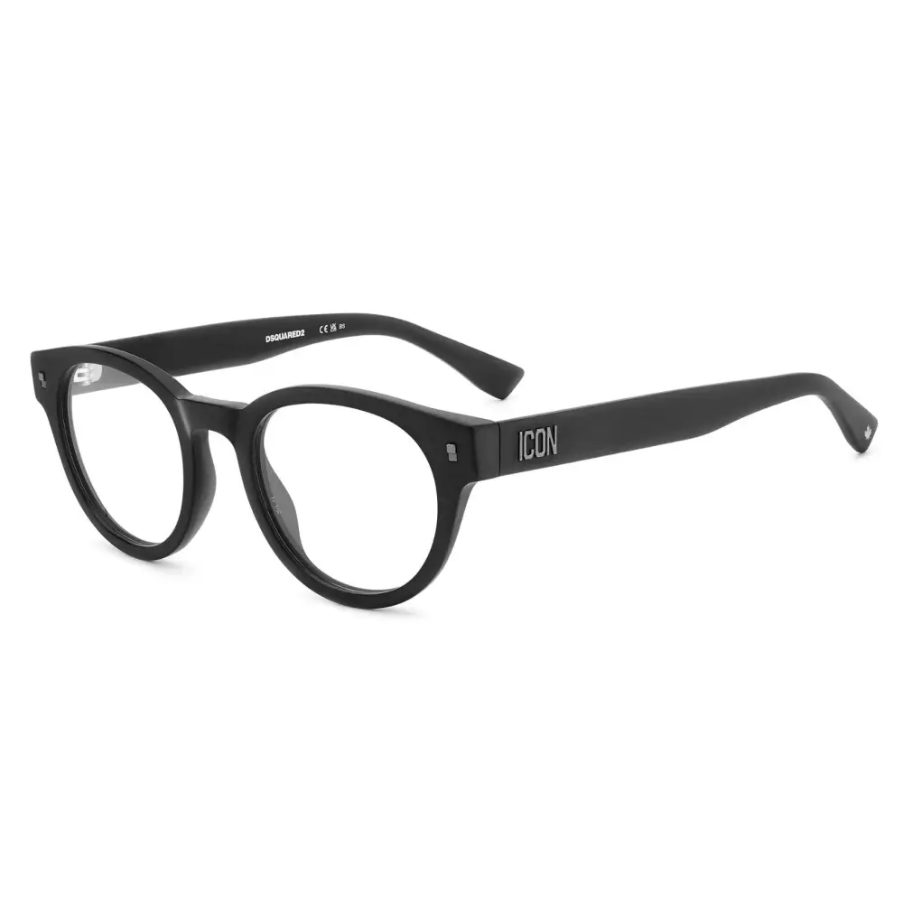 Occhiali da vista DSQUARED2 ICON 0014 003 neri opachi tondi