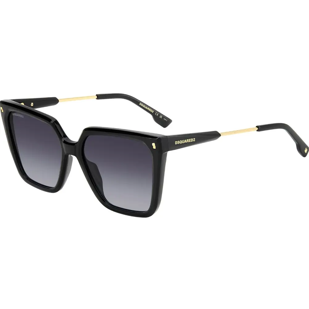 Occhiali da sole DSQUARED2 donna D2 0135/S 8079O 57/17 nero oro