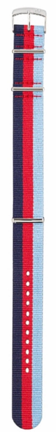 Morellato Cinturino Nato In Tessuto Rosso/Blu/Azzurro ansa 20