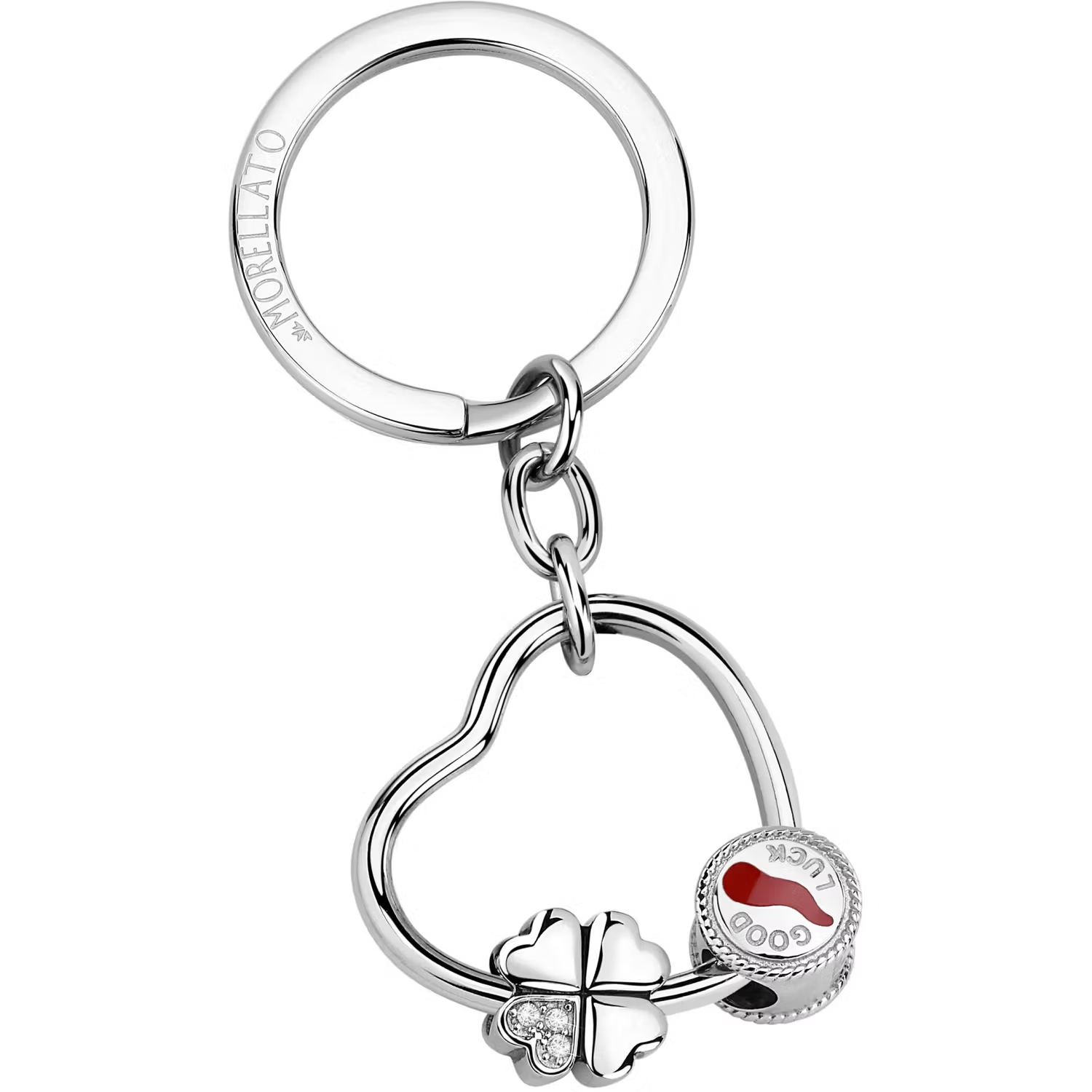 Morellato Portachiavi Donna Gioielli Story SD7320 Quadrifoglio Cornetto