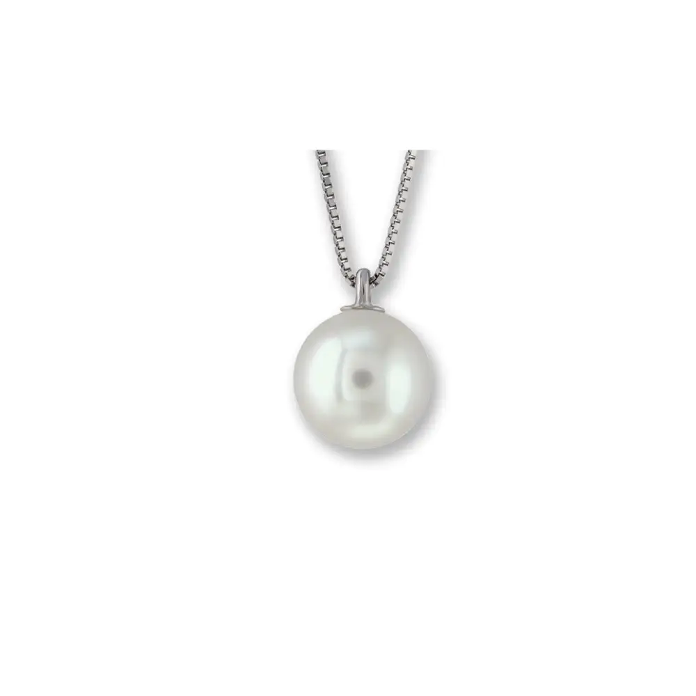 Collana girocollino Gemoro in oro bianco 18k e perle coltivate PPE319BIA
